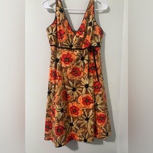 Becky And Max Y2K Vintage  Multicolored floral Print Babydoll Dress